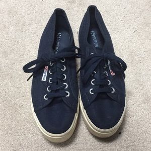 Lightly worn platform superga sneakers